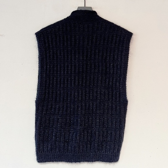 Vintage Ellen Tracy for Linda Allard Mohair Blend Cable Knit Sweater Vest Sz. S - Picture 5 of 12